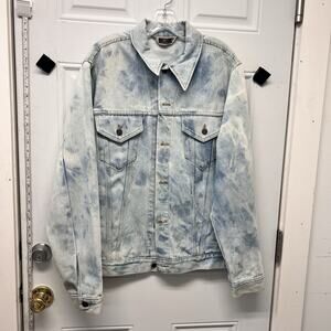 Big Mac Jean jacket Size Chest 36 30” Long Stone Washed Y2K Retro AAA3822